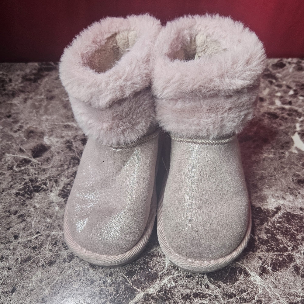 Toddler Girls Boot Bundle 3 pairs Kids Boots - Black, Pink, and White - Picture 6 of 9
